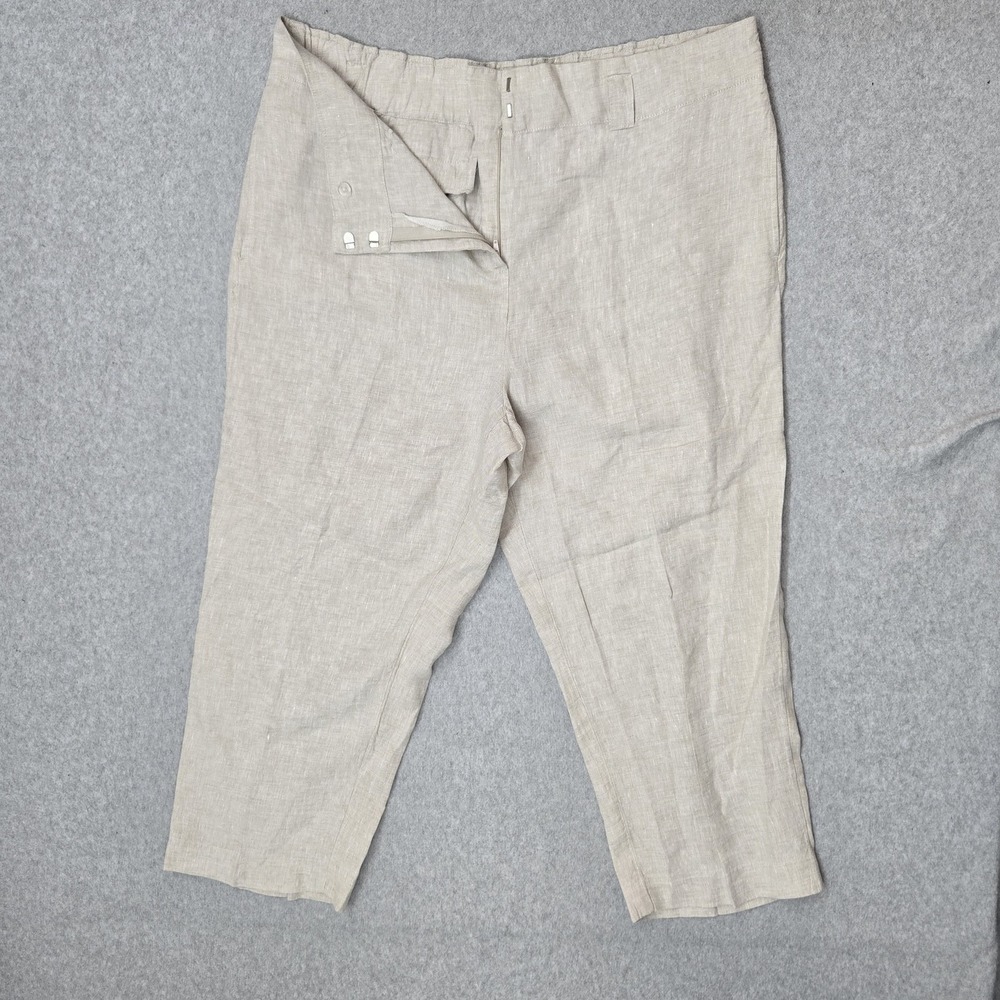Chico's Women Pants 3R Beige Coastal Beach 23" Inseam